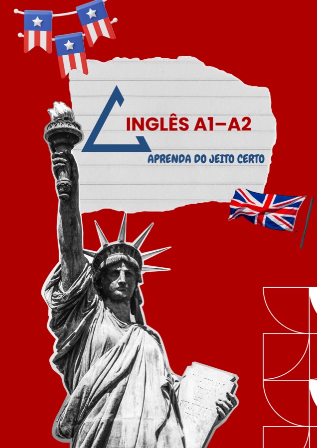 Capa do Ebook Inglês A1-A2 Aprenda do Jeito Certo